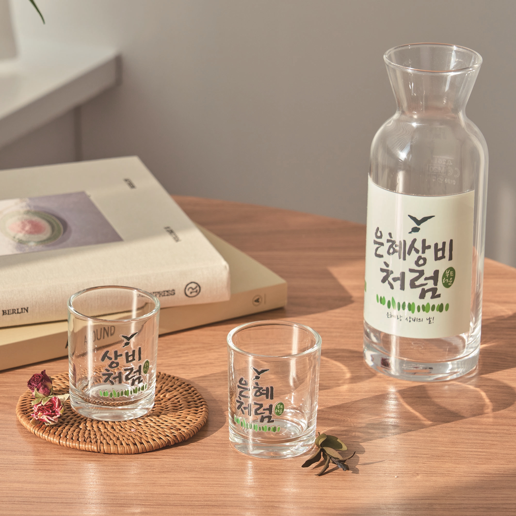 특이한 주문제작 커스텀 컬러 각인 술병 술잔세트 컬러코팅 선물세트 - 상세 이미지 3