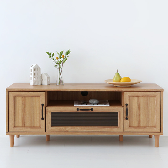 오디오장식장 낮은 원목 거실장 티비 다이 선반 1200