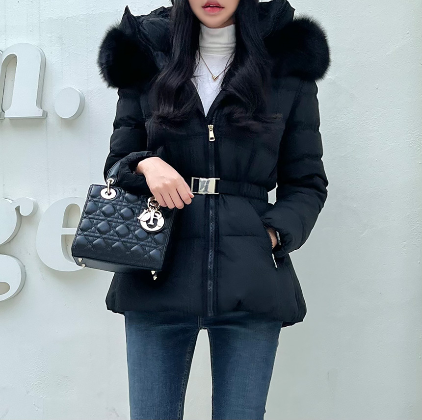 벨티드패딩 벨트패딩 폭스퍼 구스 덕 다운 베이지 블랙 아이보리 착용 후기 | 사이즈/핏 총정리 - 대표 이미지