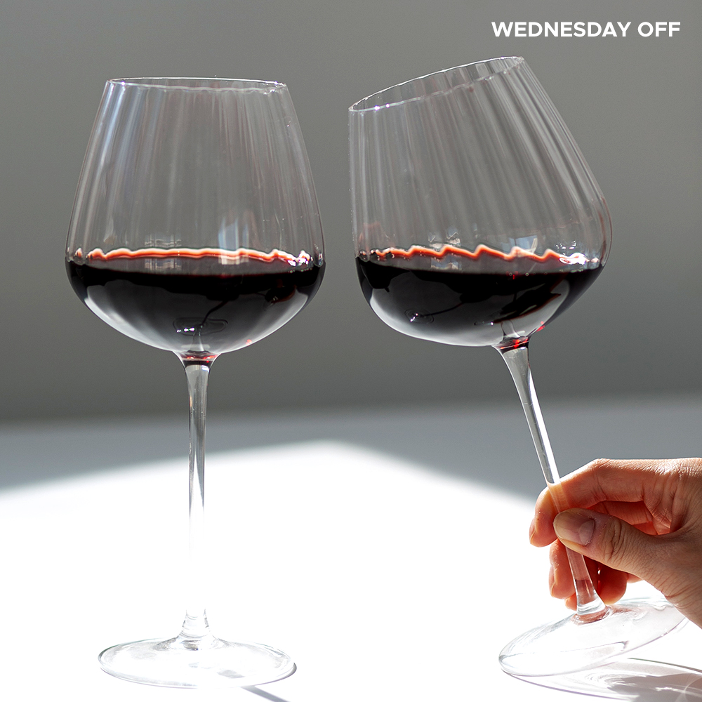 플리츠 크리스탈 레드 부르고뉴 와인잔 2P세트 - 상세 이미지 5