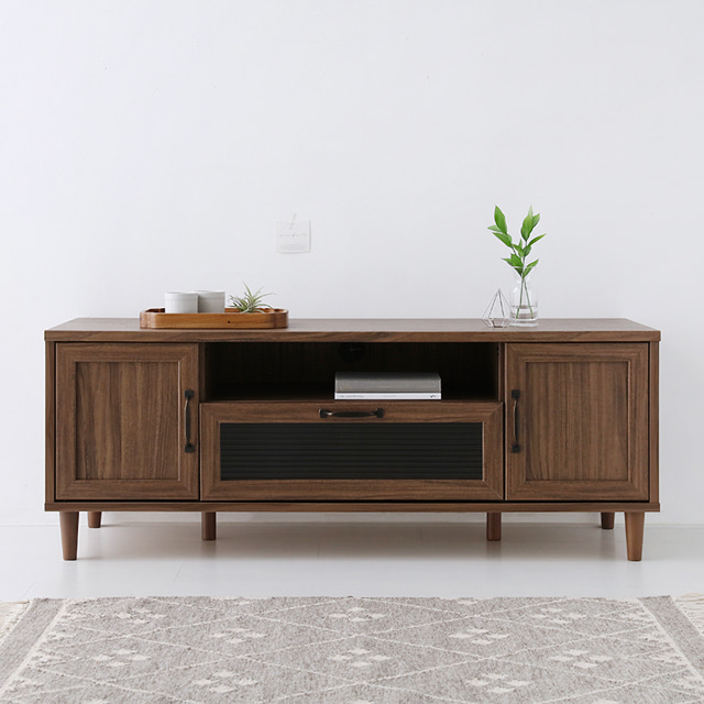 오디오장식장 낮은 원목 거실장 티비 다이 선반 1200