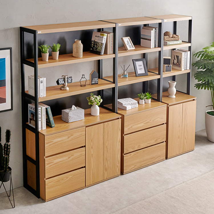 e스마트 철제 다용도 깊은 거실수납장 5단 도어형 600