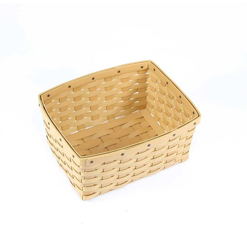 피보드 사각 라탄 바구니 바스켓 PP 라탄 정리 수납 플라스틱 바구니 샵메이트