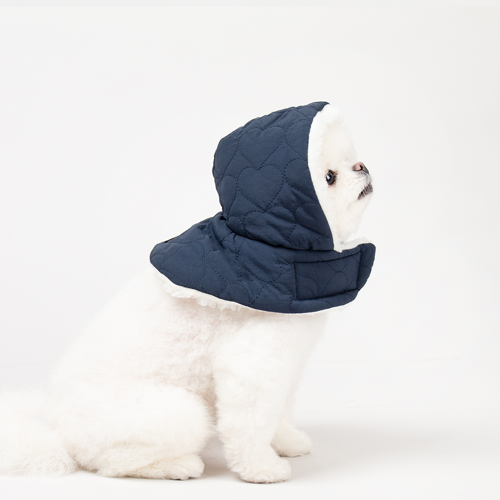 강아지옷 강아지패딩 산책왕 귀돌이 모자 S 단품