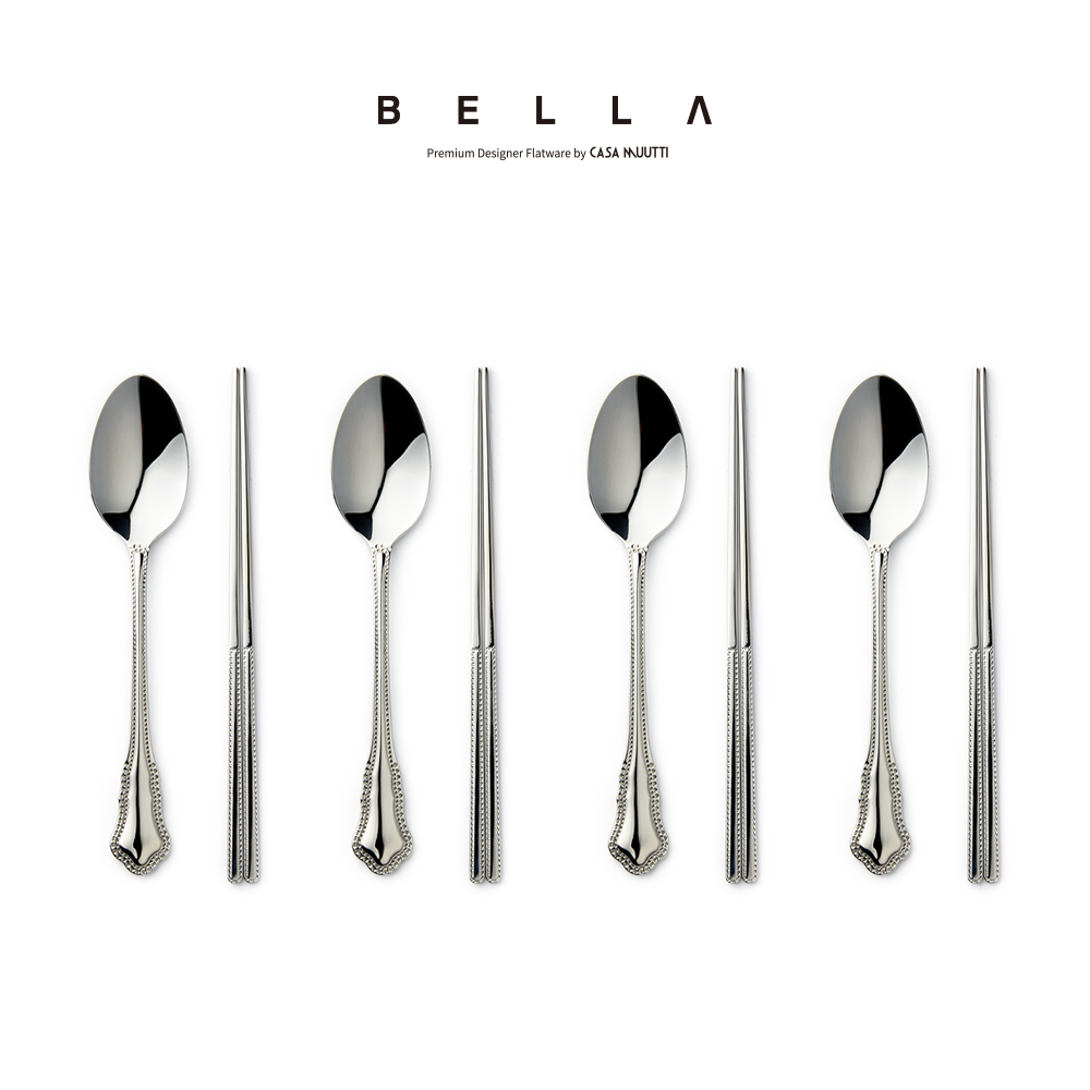 까사무띠 벨라 커트러리 양식기 카페 브런치 레스토랑 / 실버 4인수저세트
