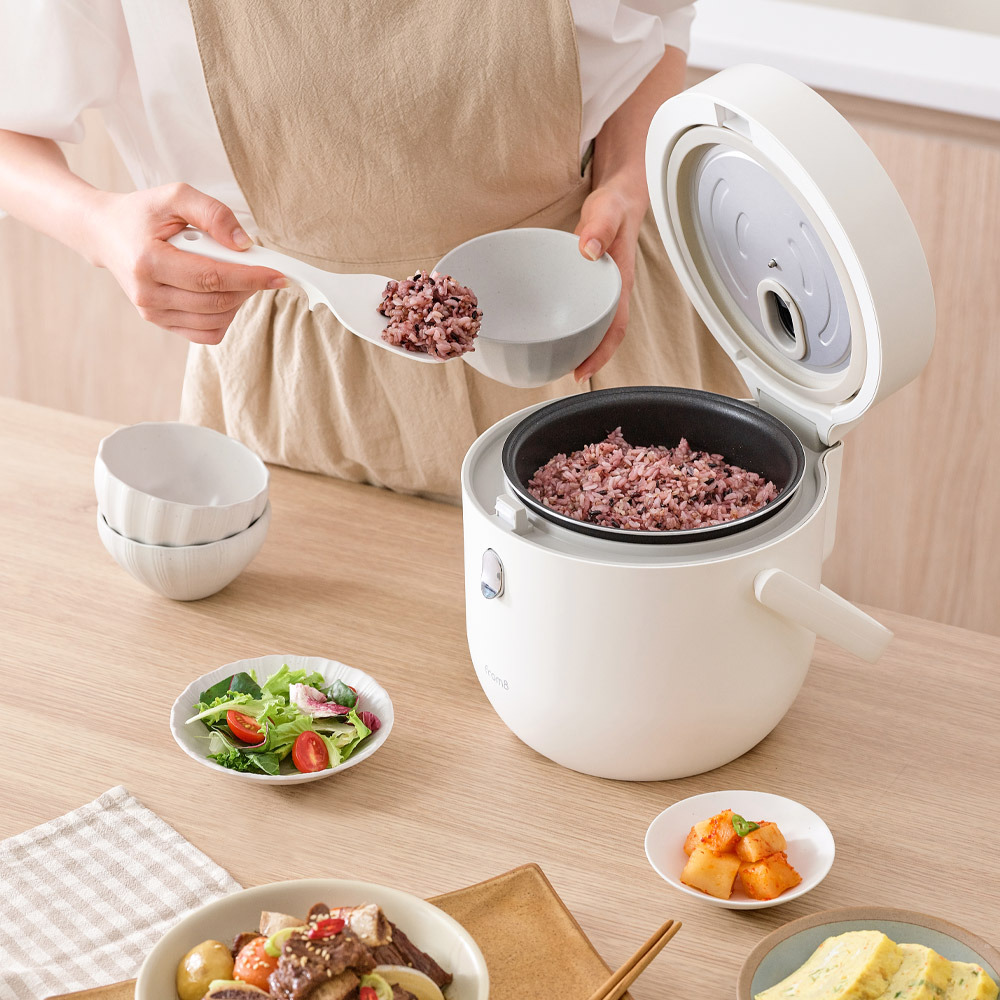 프롬비 당질저감 다이어트 저당 밥솥 F8 화이트