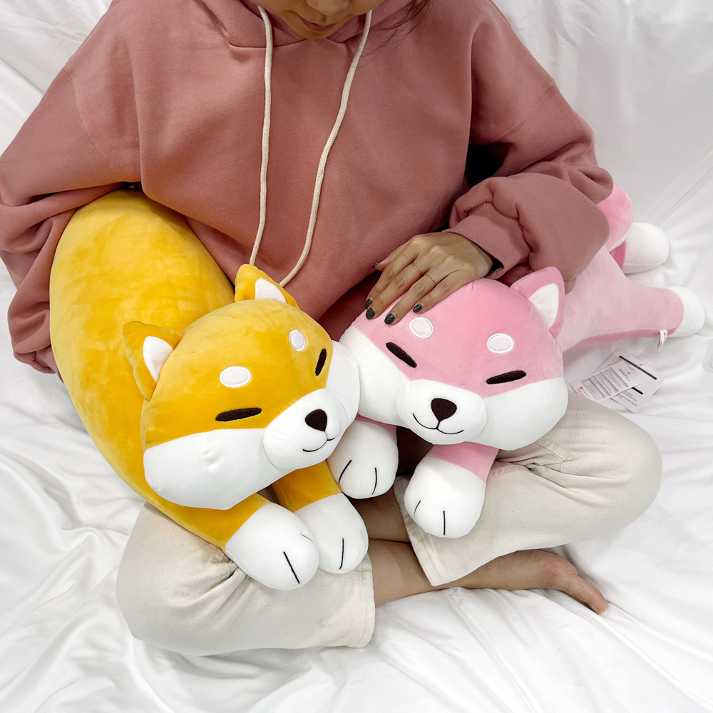 더베딩샵 강아지 인형 극세사 베개 바디필로우 쿠션 선물 - 상세 이미지 2