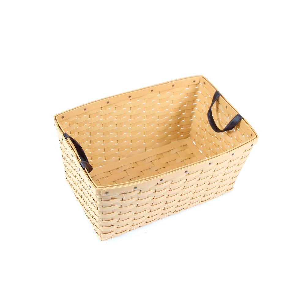 피보드 사각 라탄 바구니 바스켓 PP 라탄 정리 수납 플라스틱 바구니 샵메이트