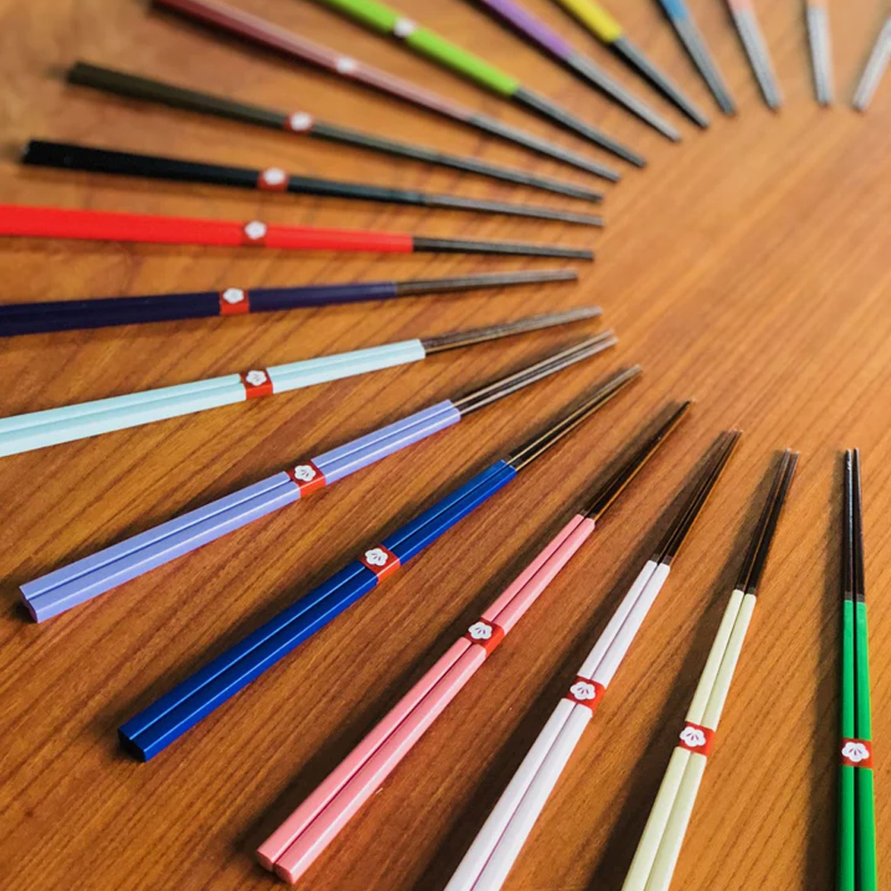 가와이 일본 대나무 옻칠 나무젓가락