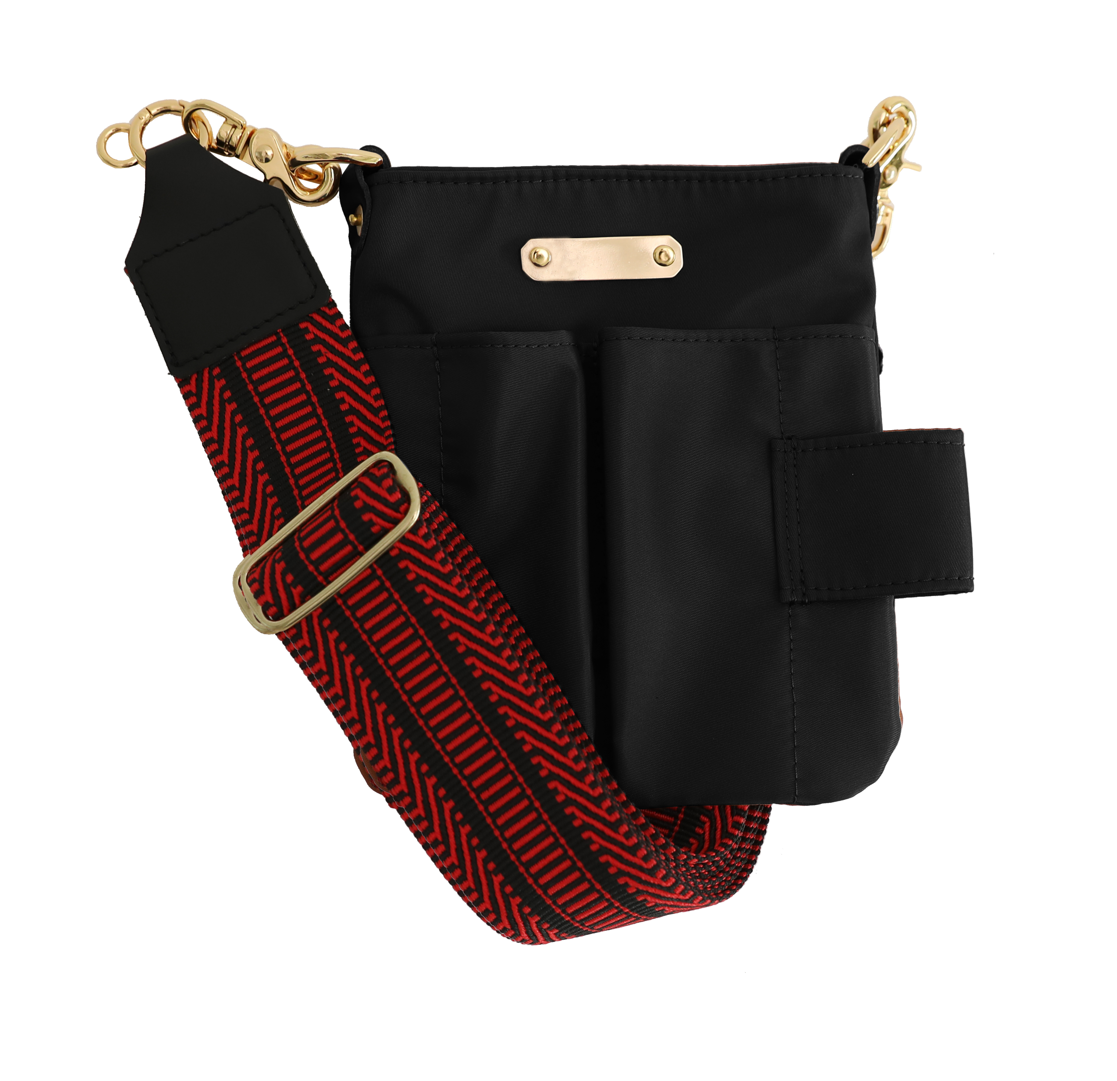 칸데오레더 와이드스트랩 스텝백 블랙 미용 메이크업 화장품 스텝 가방