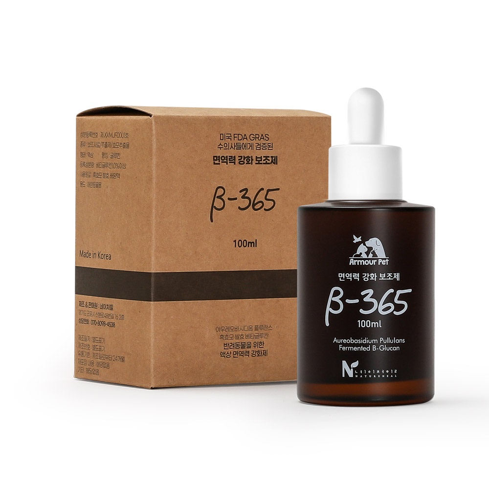 [아머펫 베타365] 강아지 고양이 특수동물 용 면역력 강화 영양제 100ml - 상품 이미지
