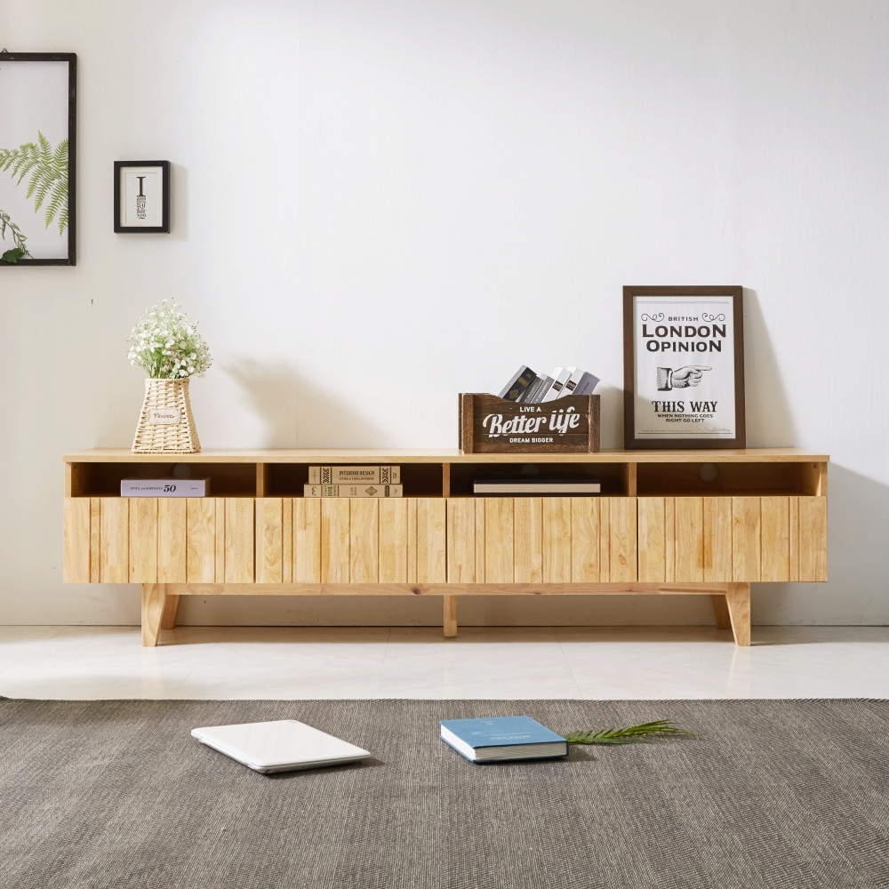 카디프 원목 tv장식장 티비선반 티비장 2000 75인치 85인치