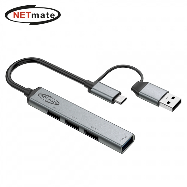 C타입 M1 M2 M3 M4 맥북에어 아이맥 맥미니 USB 멀티포트 허브 2in1 4포트