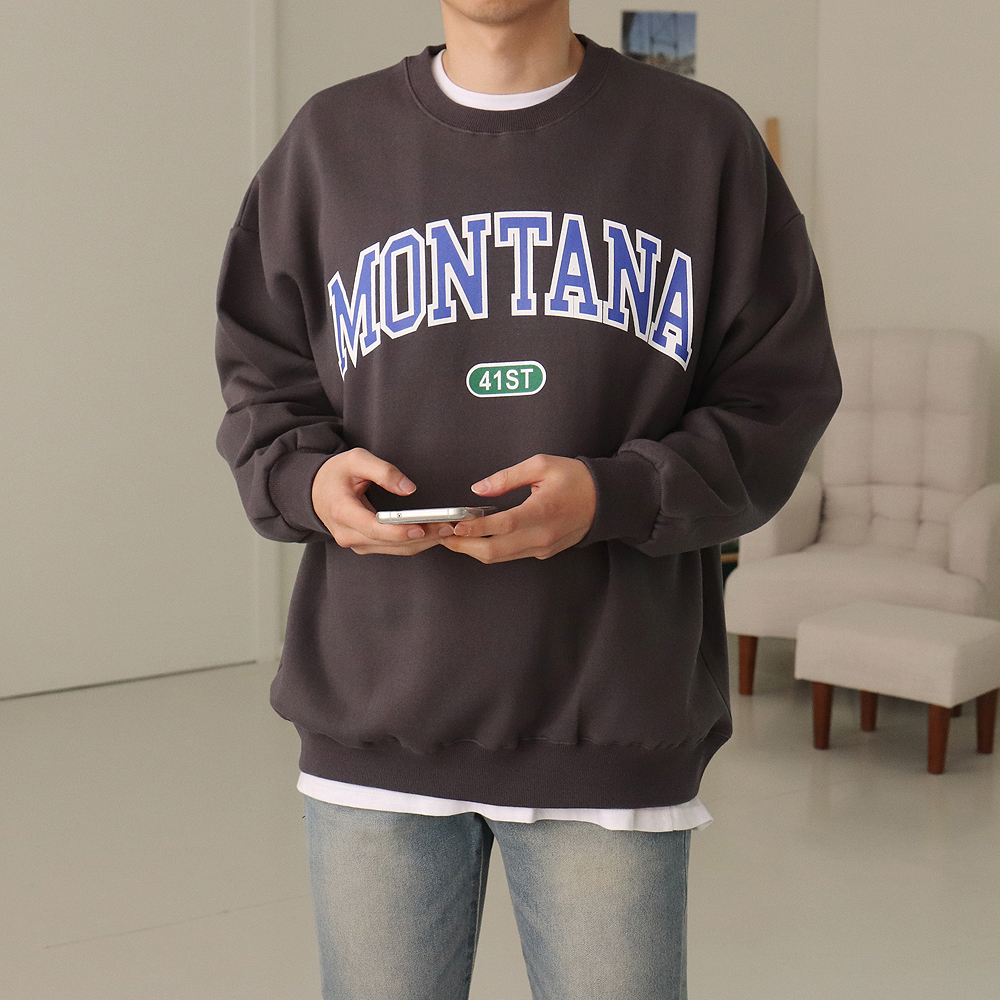 남자맨투맨 남자 오버핏 커플 맨투맨 이미지 4