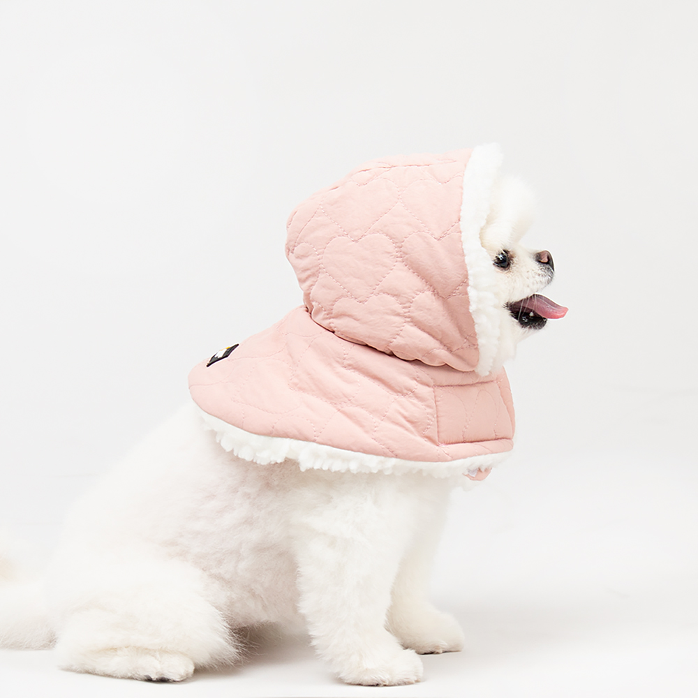 강아지옷 강아지패딩 산책왕 귀돌이 모자 S 단품