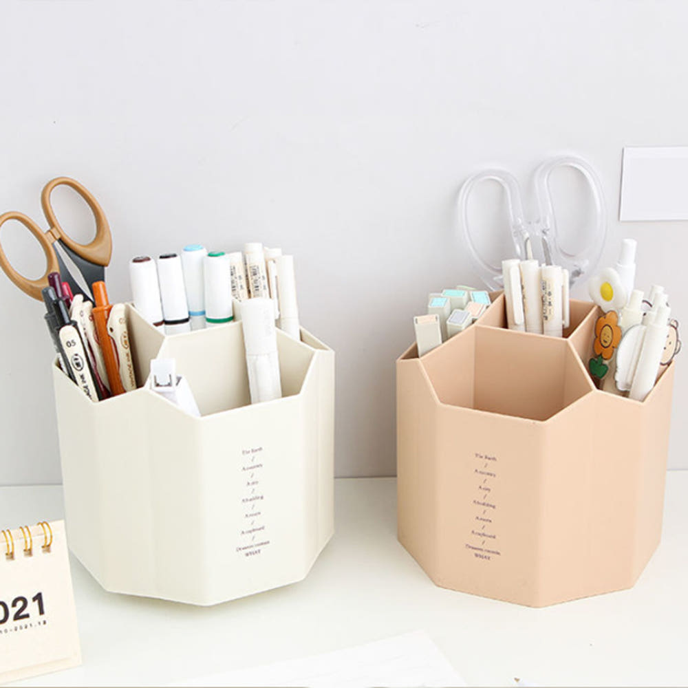 360도 회전 연필꽂이 정리함 