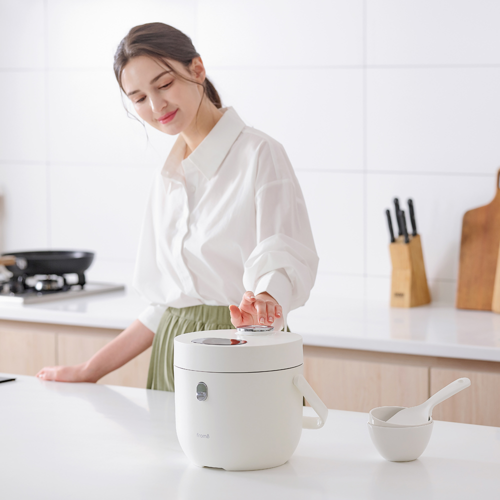 프롬비 당질저감 다이어트 저당 밥솥 F8 화이트