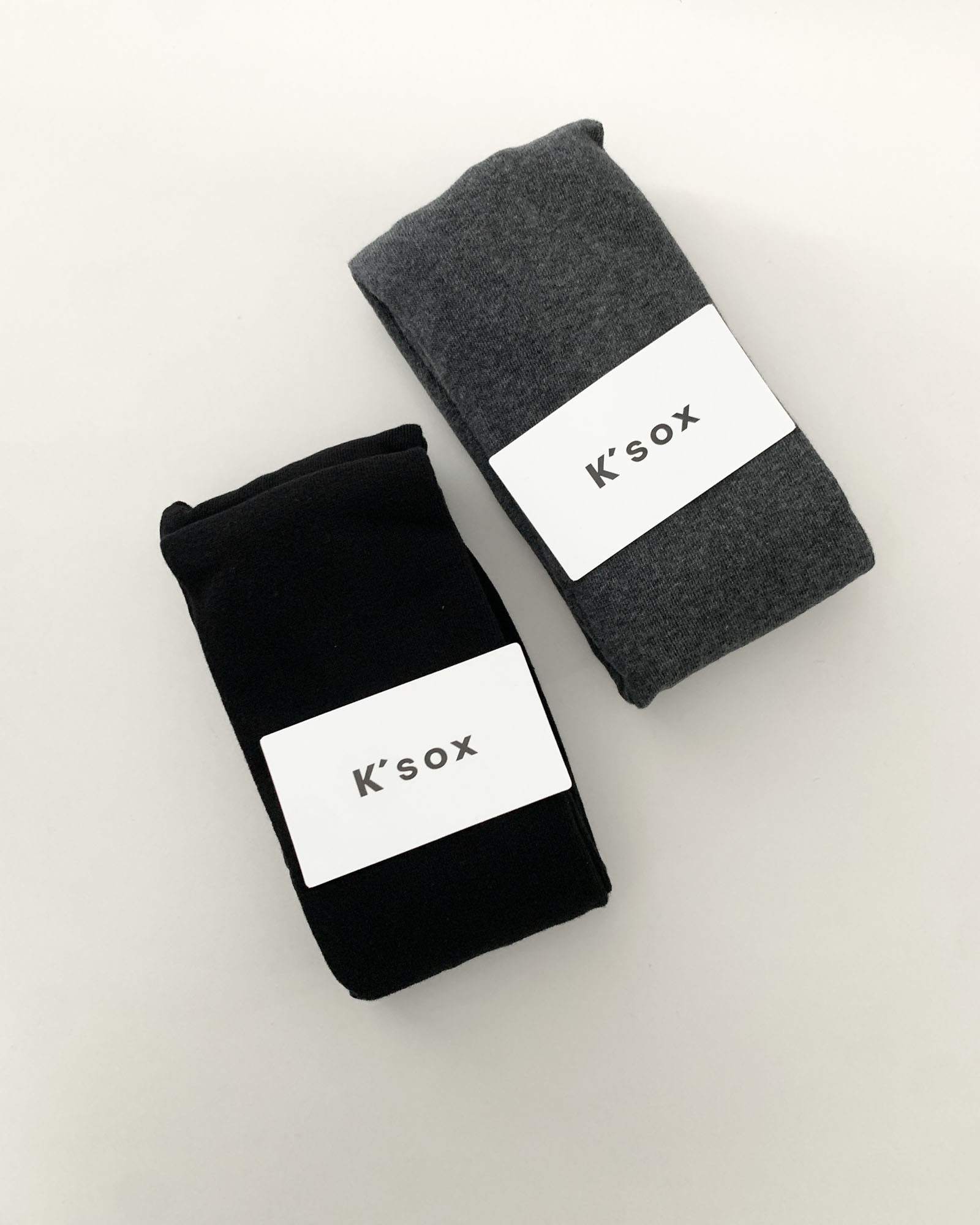 [당일발송] ksox 코튼 타이즈 국산 유발 면 레깅스 면 팬티 스타킹 (차콜/블랙) - 상품 이미지