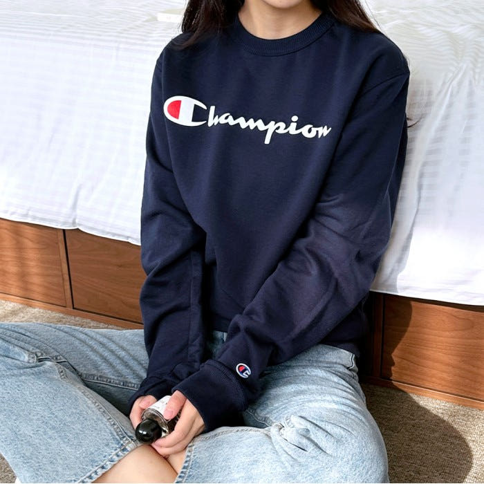 챔피온 오버핏 기모 맨투맨