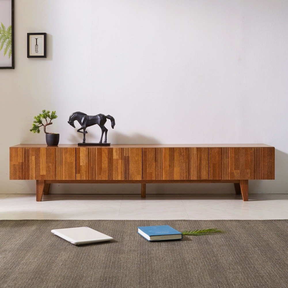 프레비아 75인치 85인치 티비장 북유럽원목거실장 tv다이서랍장