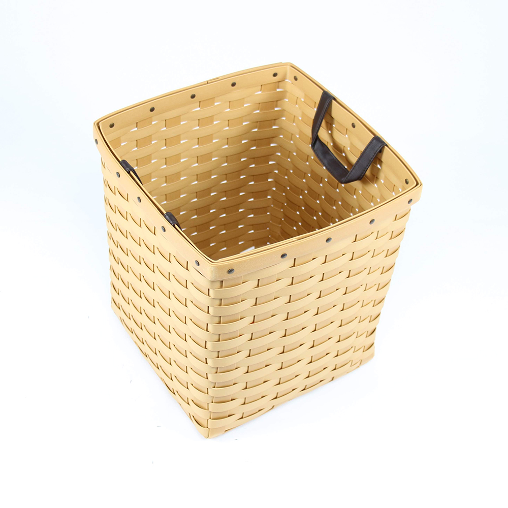 피보드 사각 라탄 바구니 바스켓 PP 라탄 정리 수납 플라스틱 바구니 샵메이트