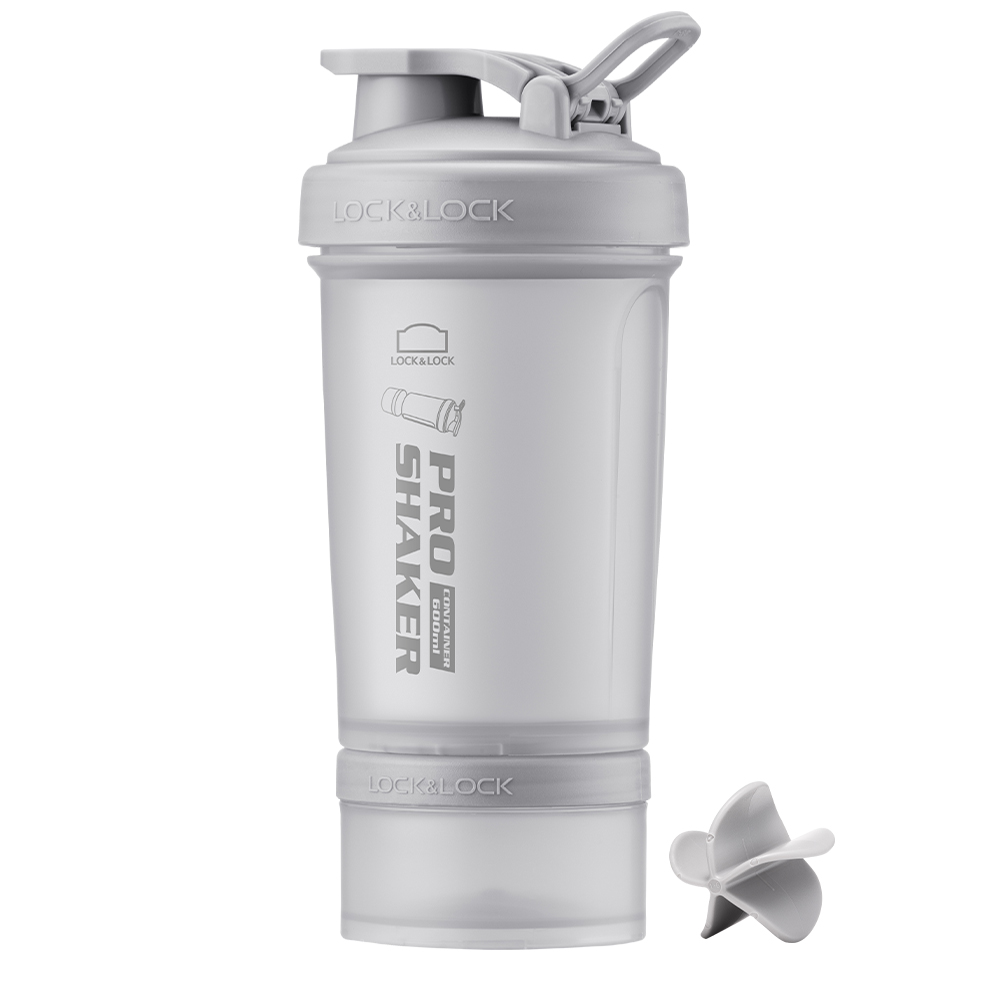 프로틴 물통 락앤락 프로쉐이커 600ml 프로쉐이커 매트그레이 물통 프로틴 쉐이커 리뷰