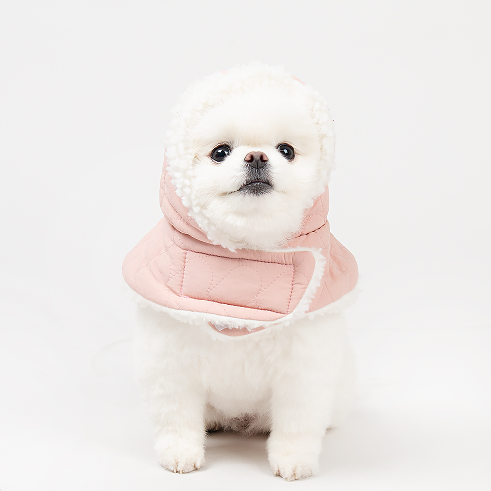 강아지옷 강아지패딩 산책왕 귀돌이 모자 S 단품