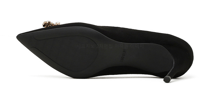 220-255 브리케 6,8,10cm 스웨이드 큐빅 스틸레토 하이힐 3color 상세 이미지 32
