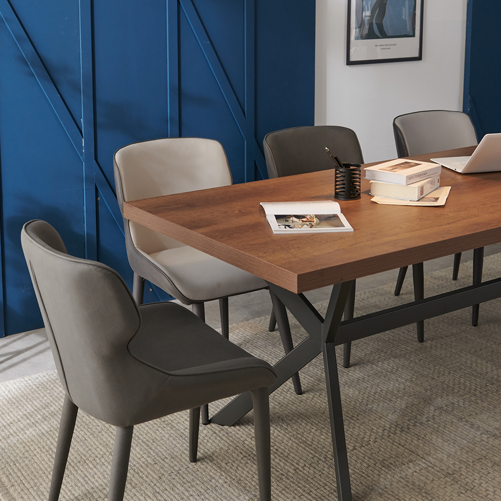 까펠로 대형 테이블 카페 업소용 거실식탁 넓은식탁 1800mm, 월넛블랙