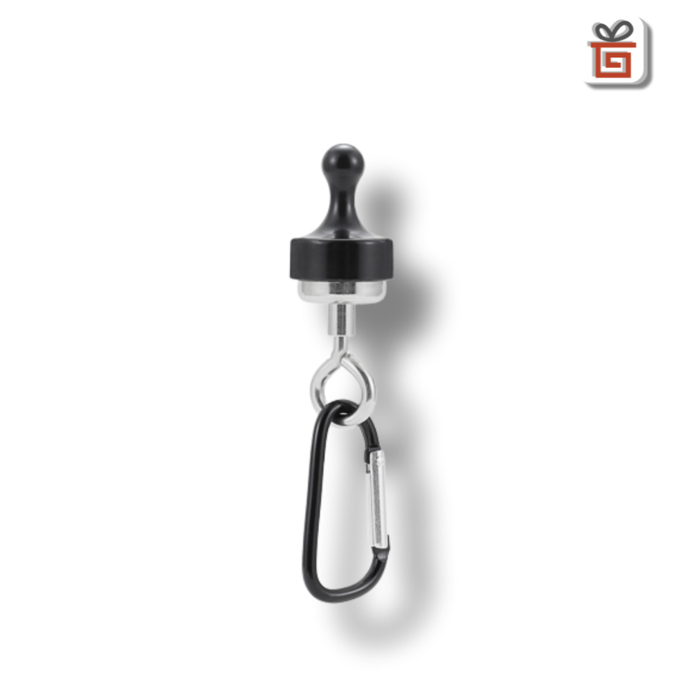기프템 캠핑 자석 고리 걸이 O형 자석(20mm)+스탬프 자석(29mm)+카라비너 - 메인 이미지