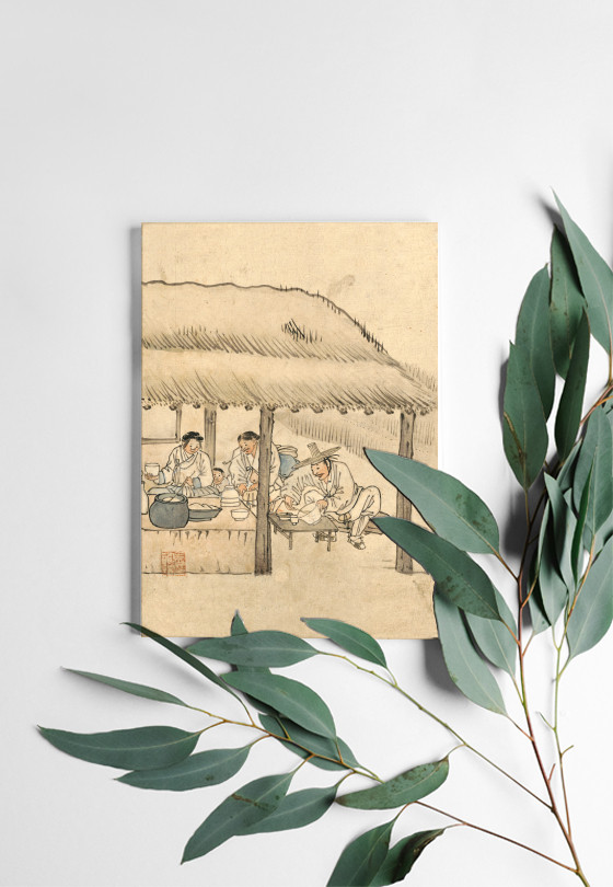 그림·사진 > 외국인선물 김홍도 그림 주막 포스터 민화 액자 한국기념품... 그림 주막 포스터 민화 액자 한국기념품 동양화 풍속화 조선 그림... 