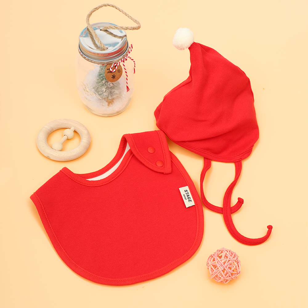 아기 침받이 턱받이 모자 보넷 오가닉 [캔디세트]