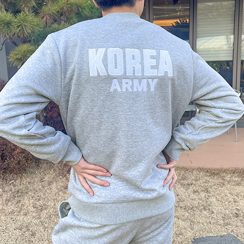 로카 맨투맨 압축기모 헤세드 KOREAARMY 티셔츠 ROKA 남성 - 상세 이미지 3