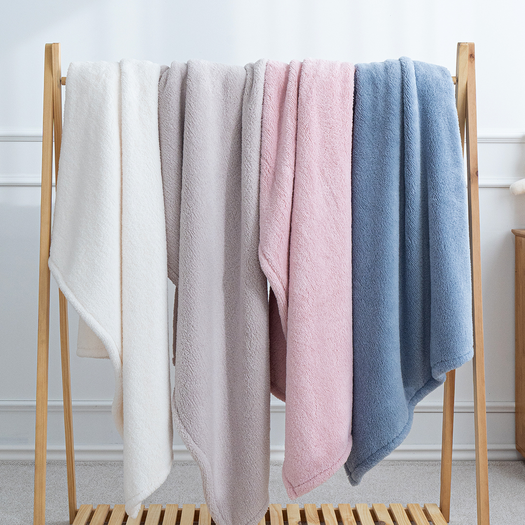 (시즌 ON)마롤로뜨 아기 심플 블랭킷 L 아기이불 극세사 겨울 신생아 담요 이불