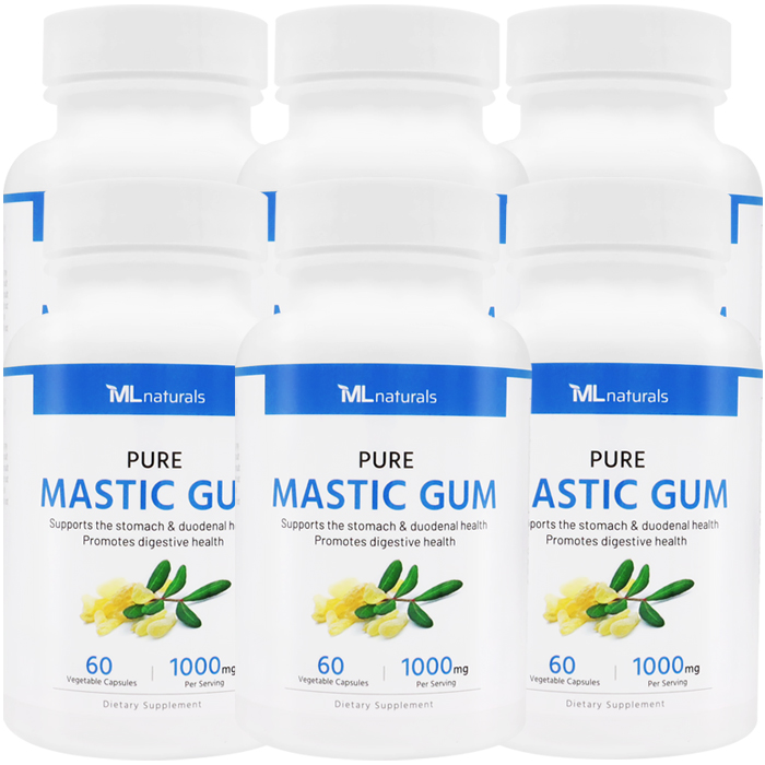 [미국배송] 마이라이프 내추럴스 매스틱검 1000mg Mastic Gum 60캡슐, 6개 제품 이미지