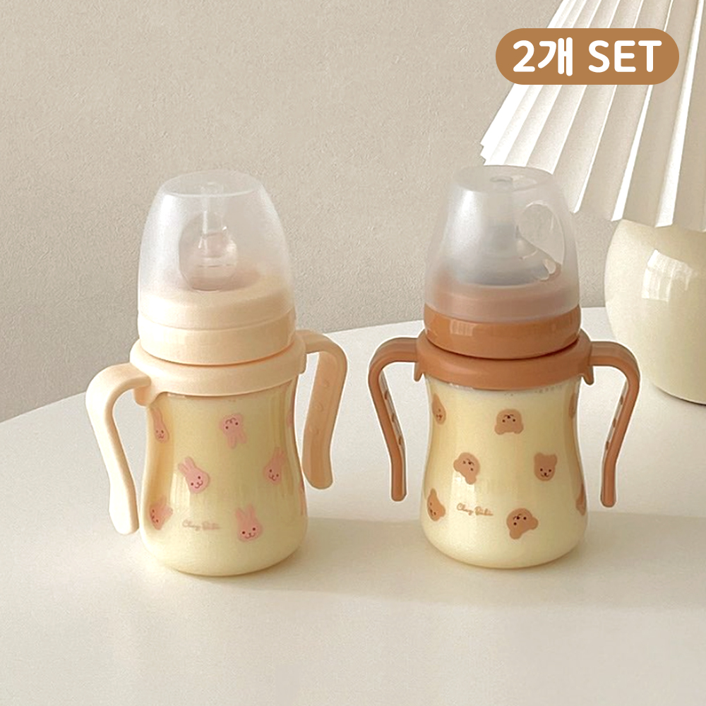 쉐베베 PPSU 아기 빨대컵 200ml 2개 세트 쉐고미