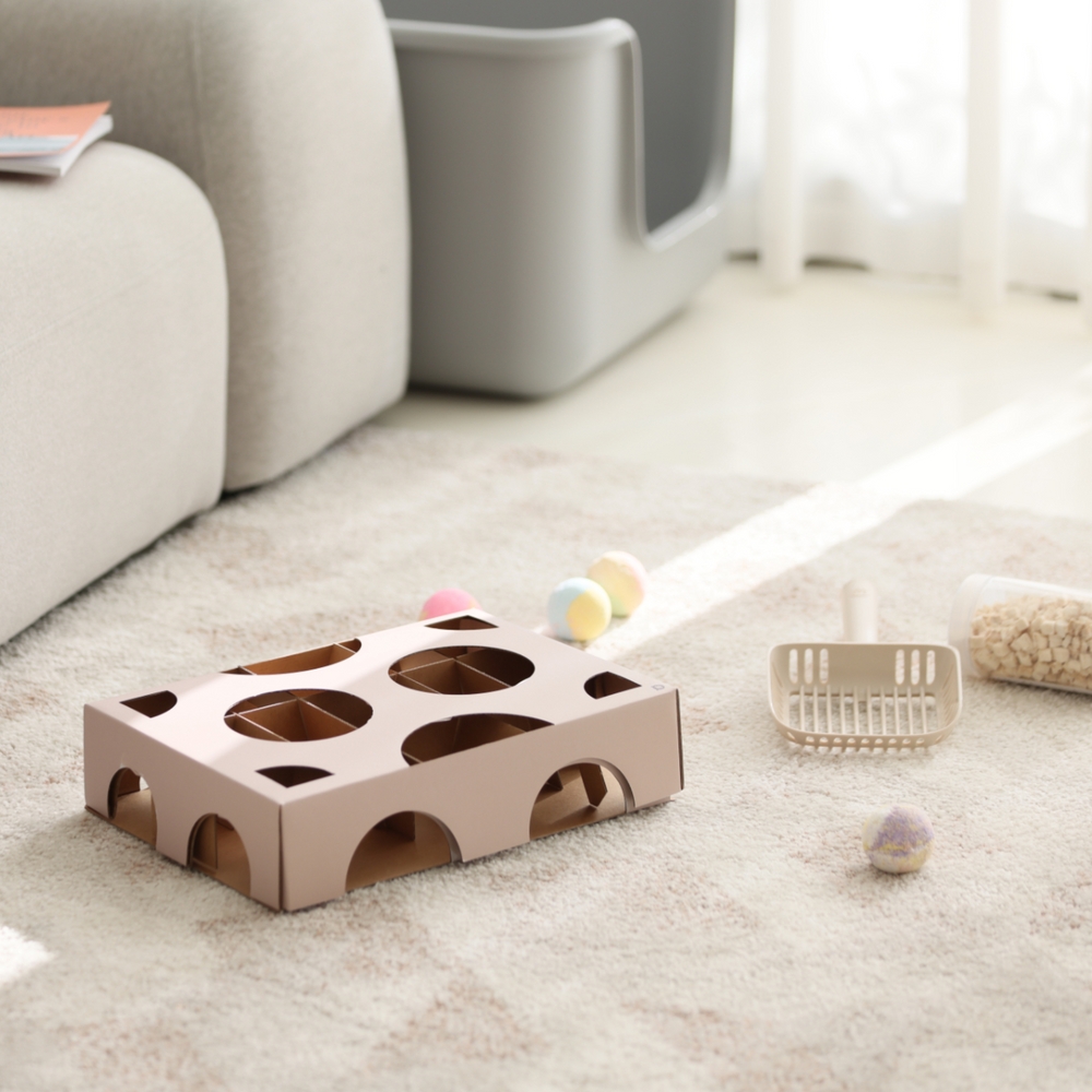 캣츠태그 의젓한고양이 A박스 고양이 먹이 장난감 노즈워크