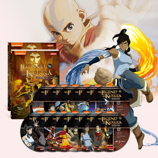 [DVD] 코라의 전설 The Legend of Korra 1집 : 시즌 1&2 (Air공기 & Spirits영혼) ‘아바타 아앙의 전설’ 후속작! 국내최초 DVD출시!