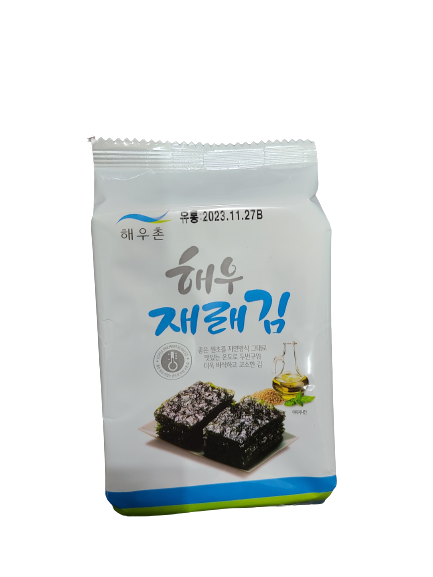 도시락김 해우촌 해우 재래 파래 4g 두번구운 160봉 맛김 16단 미니 시골 식당 업소용 - 상세 이미지 4