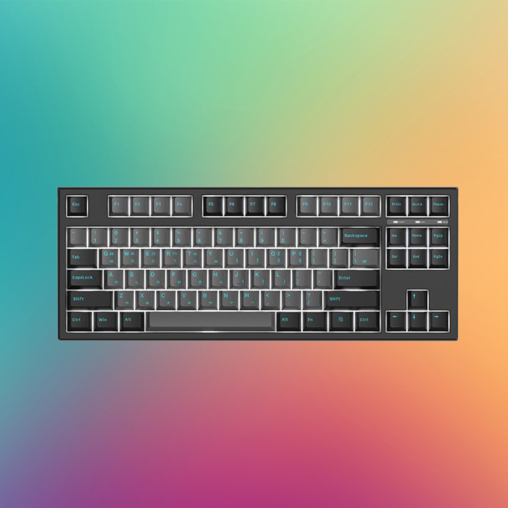 콕스 CX87G PBT 가스켓 마운트 TKL 게이밍 기계식 키보드 갈축 - 상품 이미지