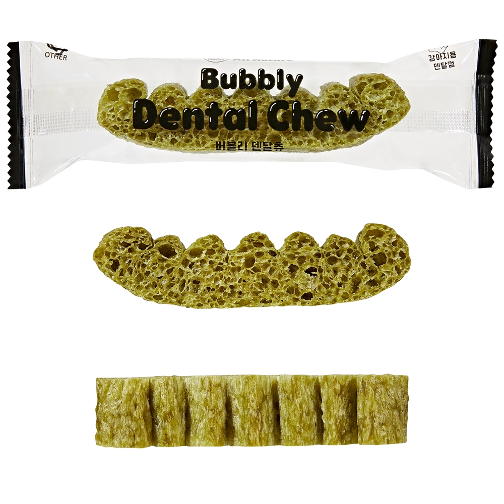 올네이쳐 버블리덴탈츄 마누카꿀 강아지 덴탈껌 입냄새 치석제거 개껌 양치 저알러지 이미지 3
