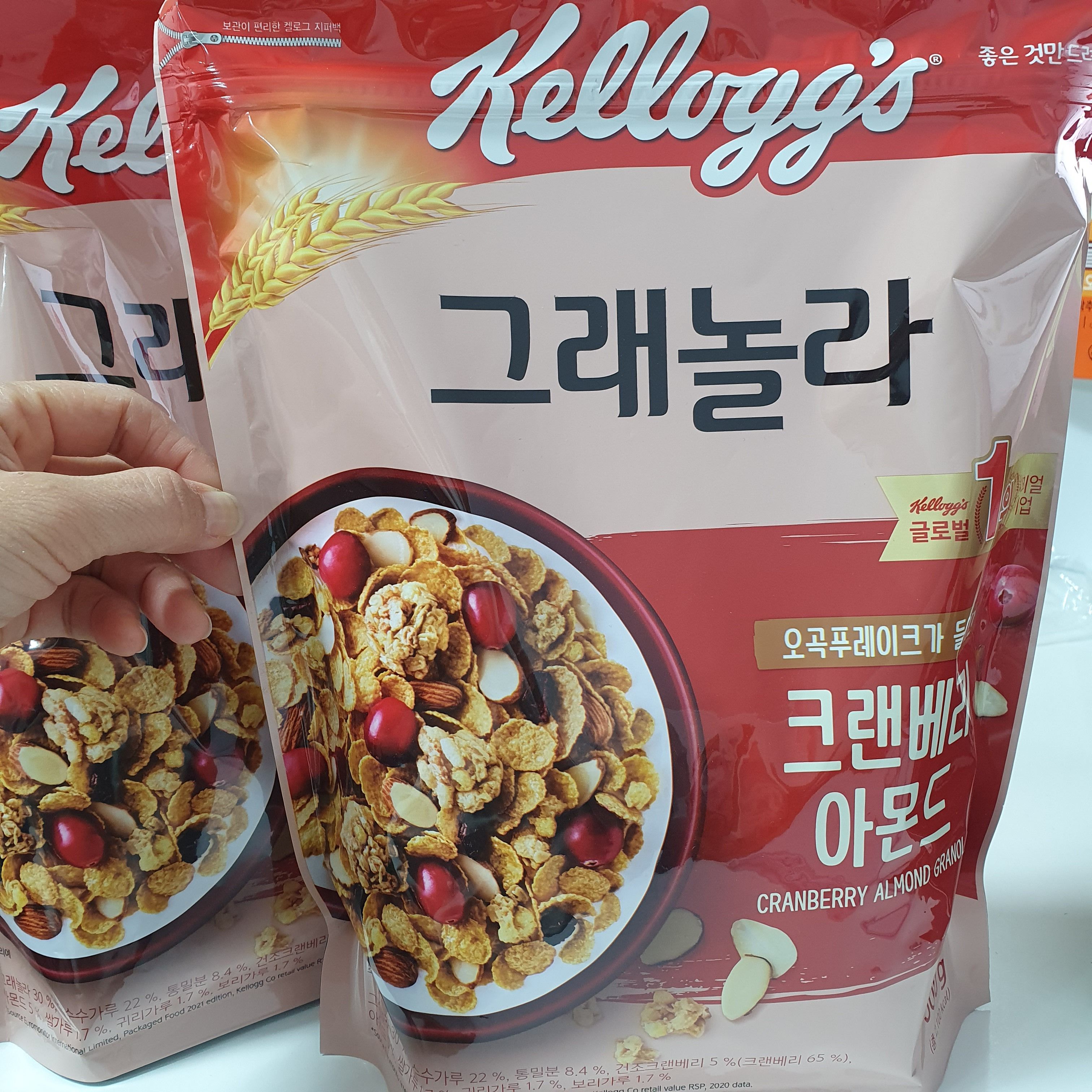 켈로그 크랜베리 아몬드 코스트코 500g 3개 - 상세 이미지 3