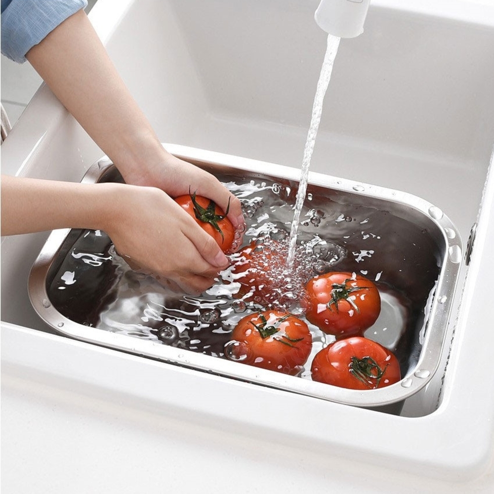304 스텐 사각 설거지통 대용량 10L 위생적인 설거지볼 대야 - 상세 이미지 3