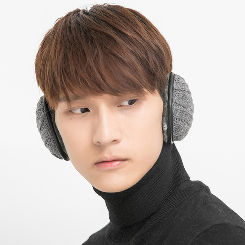 golf1004 골프 귀마개 꽈배기 남성 스포츠 방한 겨울 귀덮개 귀도리 카키그레이 - 상세 이미지 4