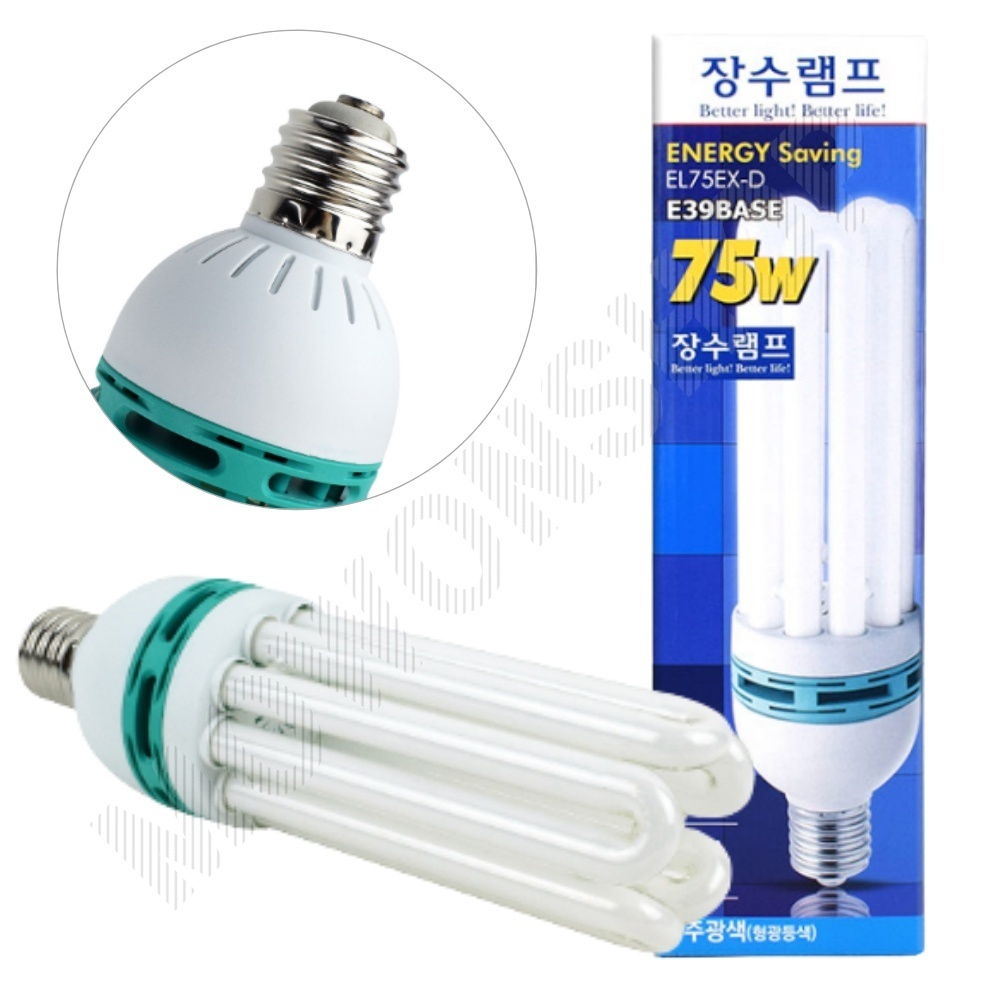 3파장 전구 램프 삼파장 화장실 욕실 75W E39 소켓 주광색 - 상품 이미지