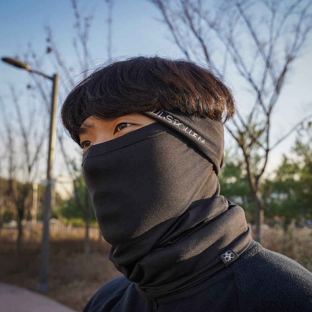오토바이 바라클라바 방한 넥 워머 발라클라바 멀티 스카프 목토시 마스크 용품 게이터 블랙 - 상품 이미지