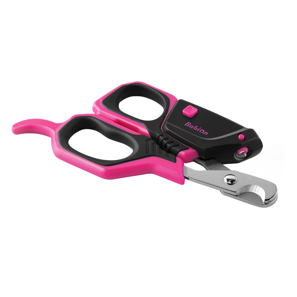 바비온 강아지 고양이 LED 안전 발톱 깎이 027R