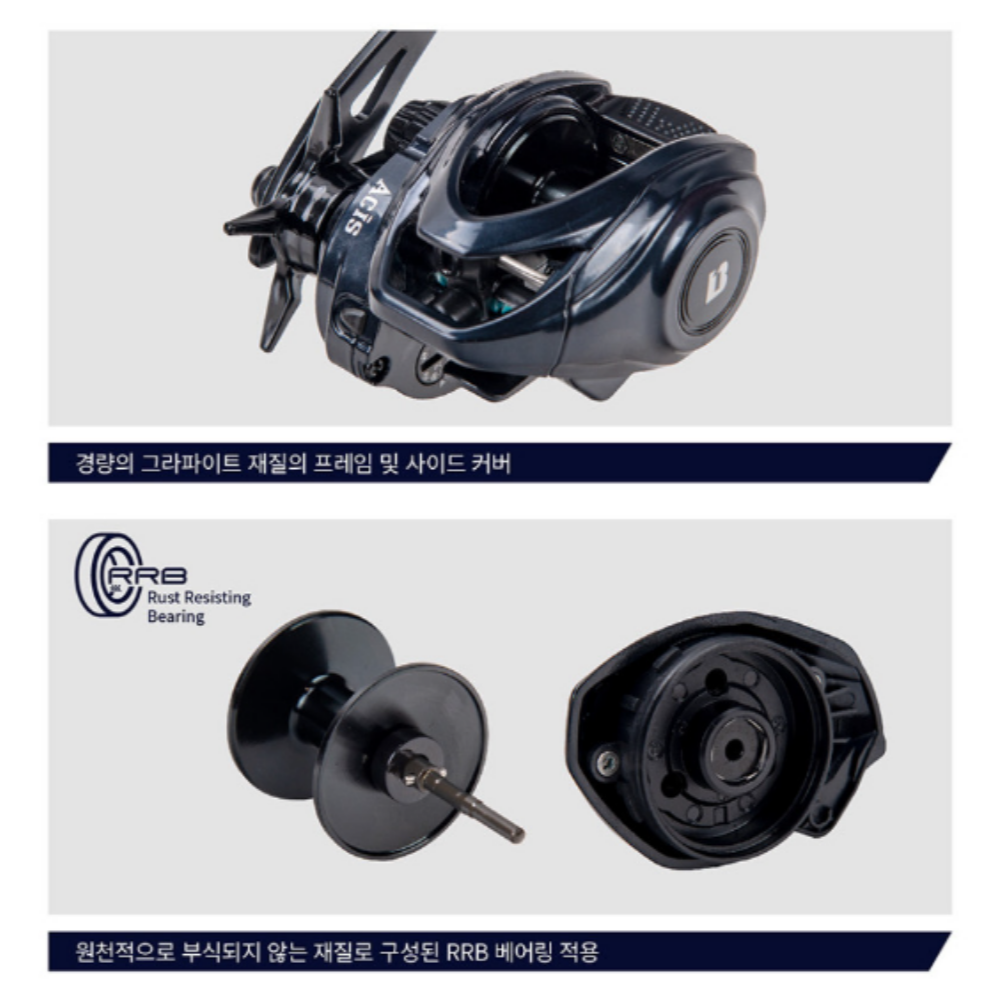 바낙스 아키스 108B 베이트릴 쭈꾸미 갑오징어 바다 선상 낚시 릴 보조스풀 구성 이미지 6