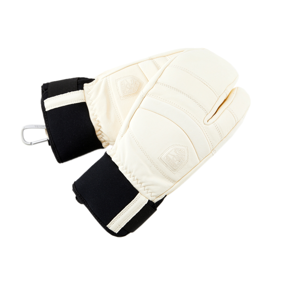 헤스트라 폴 라인 3핑거 아몬드 화이트 3000782- 스키 보드 방한 가죽 장갑 상세 이미지 3