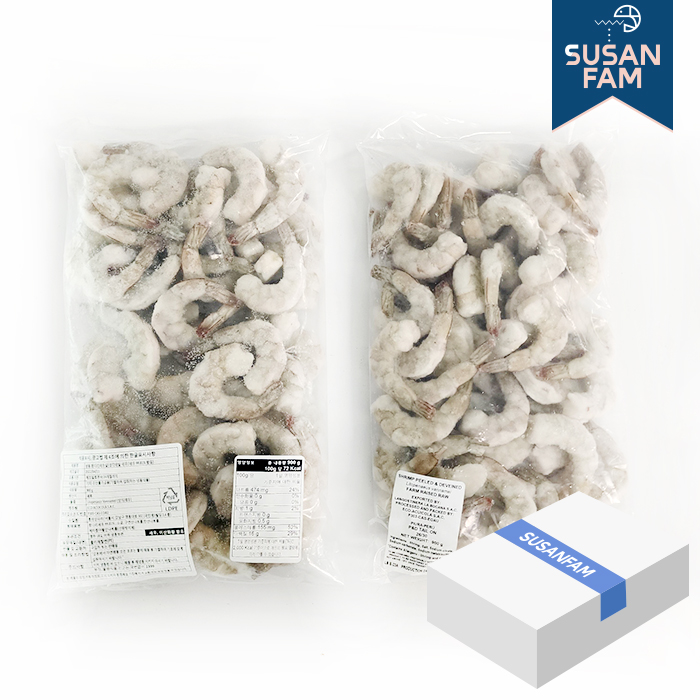 칵테일새우 9kg(1kgX10팩) 탈각새우 냉동새우 박스 (도매 업소용) - 상세 이미지 5